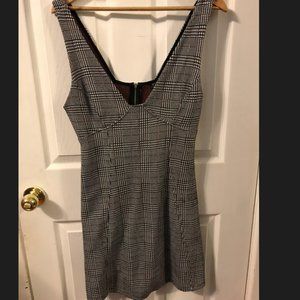 Topshop Plaid Pinafore Dress